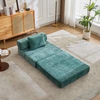 Canapé modulaire sans accoudoirs en tissu chenille, fauteuil simple empilable pour appartement