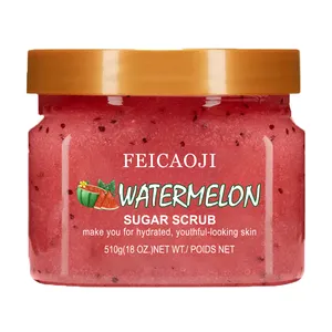 Private Label Natural Exfoliating Moisturizing Organic Coconut Watermelon Pineapple Fruit Body Scrub With Essential Oil