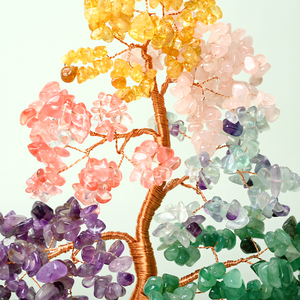 New Designed Crystal Money <b>Tree</b> Handmade Natural <b>Chakra</b> Stones Ceramic Cup Base Crystal <b>Tree</b> for Decoration - Product Image 6