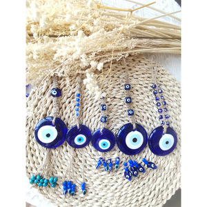 Spiritual Turkish Blue Eyes Car Hanging Pendant Hot Fatima's Lucky Hand Charm Car Drop Pendant for Home or Car Interior Decor