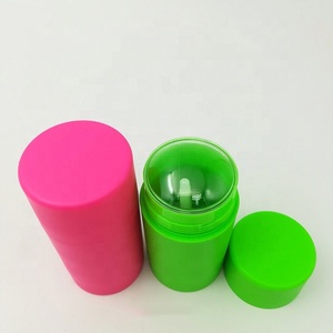 ODM OEM vide en plastique AS forme ronde mat vert rose couleur déodorant bâtons conteneur bouteille 15ml 30ml 50ml 75ml fabricant/vente en gros - Product Image 4