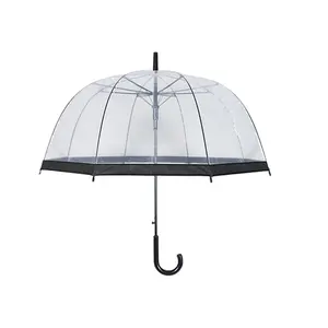Женская прозрачная лестожим полусферической формы прозрачный пластик прозрачный купол зонтик