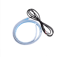 Autotür Warn licht leiste Cool Zweifarbig fließend Bunte Lampe Blinklicht Streifen Auto Dekorativ Weiß Rot Streifen