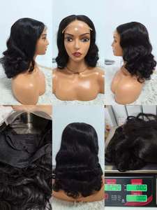 Letsfly 66$ Promotion Glueless <b>Wigs</b> 5x5 Lace Closure Loose Body Wave 12 14 16inch 100% Human Hair <b>Wigs</b> Wholesale 240gram 10A - Product Image 3