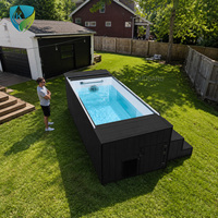Piscine hors sol préfabriquée en fibre de verre de 40 pieds avec filtre pour hôtel de villégiature en plein air