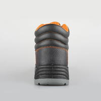 Bottes de travail en cuir véritable, chaussures de sécurité industrielles avec bout en acier, semelle extérieure en pu, bottes résistantes L78