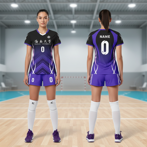 Set Jersey Voli Lengan Pendek Unisex 100% Poliester Cetak Digital Ukuran Xxxs - Product Image 1