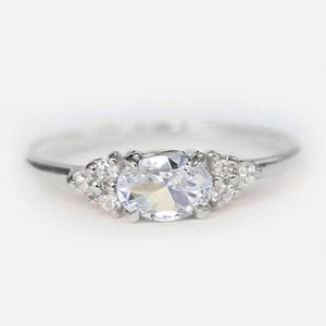 Anello Semplice ed Elegante Stile Matrimoniale per Donne - Product Image 6