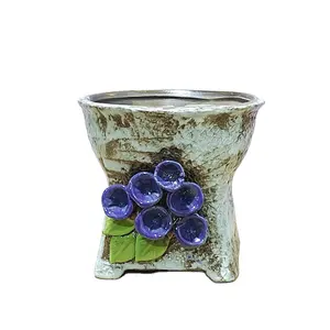 11a23 Handgeschilderde Bloempotten Huisvesten Buiten Keramische Bloempot Vetplant Pot