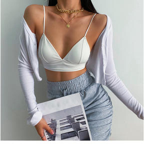 Soutien-gorge sans fil triangulaire en gros d'usine, camisole sans couture, lingerie sexy pour femme, soutien-gorge respirant - Product Image 3