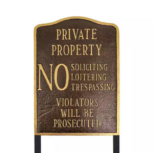 Placa y letrero rústico de Estilo Vintage hecho a mano para monumentos históricos - Product Image 1