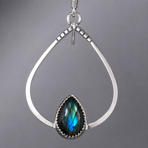 Orecchini Pendenti Bohemien Grandi a Goccia Scintillanti da Donna, Gioielli Vintage Minimalisti di Tendenza - Product Image 4