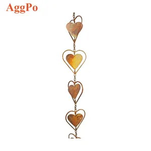 hand made door bell wind ring garden Decoration Metal Butterfly Kettle Heart Shape Bells Indoor metal crafts