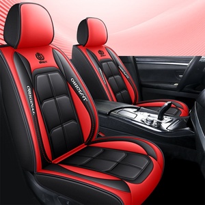 Ensemble complet de coussins et housses de <span class=keywords><strong>siège</strong></span> de <span class=keywords><strong>voiture</strong></span> en cuir PU, durables, résistants aux taches, respirants, <span class=keywords><strong>protection</strong></span> toutes saisons - Product Image 1