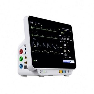 Monitor pasien Multiparameter <span class=keywords><strong>ECG</strong></span> dokter hewan, untuk hewan peliharaan 14 inci warna LCD layar sentuh - Product Image 1