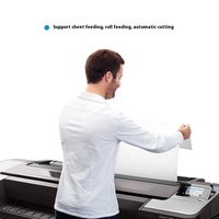 Designjet T1708 Plotter gráfico de 6 colores de gran formato de 44 pulgadas para máquinas de ingeniería de construcción