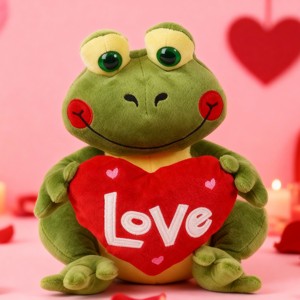 Siêu mềm tùy chỉnh ếch đồ chơi sang trọng Sản phẩm mới Quà Tặng trẻ em với PP bông Điền và lưới lót - Product Image 5