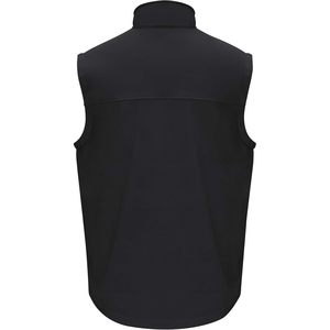 Gilet à coquille souple décontracté personnalisé pour hommes grande taille en toile légère et polyester avec logo personnalisé pour les vêtements d'extérieur d'automne - Product Image 3