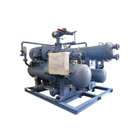 Système d'alimentation en huile à pression différentielle personnalisé gratuit unité de refroidissement de vente chaude unité de condensation d'eau à vis à haute efficacité