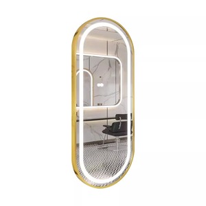 Best Selling Modern LED Light <b>Wall</b>-Mounted Hair Salon Baber <b>Mirror</b> New Style Barber Shop Beauty Salon Hair Cutting <b>Mirror</b> - Product Image 6