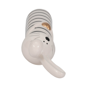 Statuetta di coniglio in ceramica con scultura decorativa a forma di cuore per la casa, il bagno, l'ufficio, il soggiorno - Product Image 6