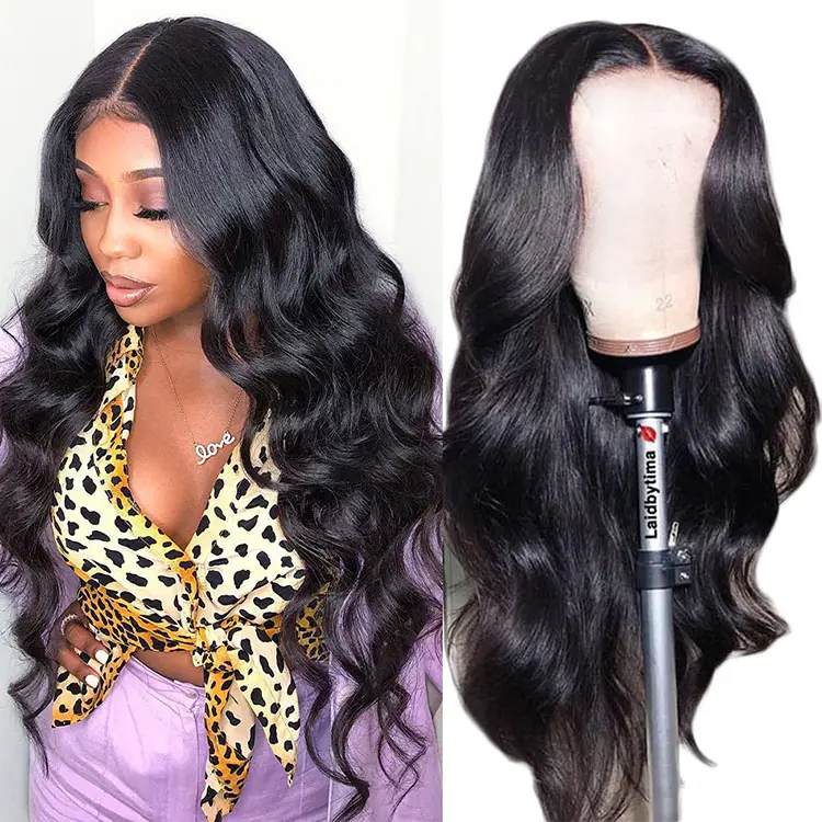 Goodluck 100% virgin transparent full lace brazilian human hair full lace wig wigs wholesale with baby hair vendors