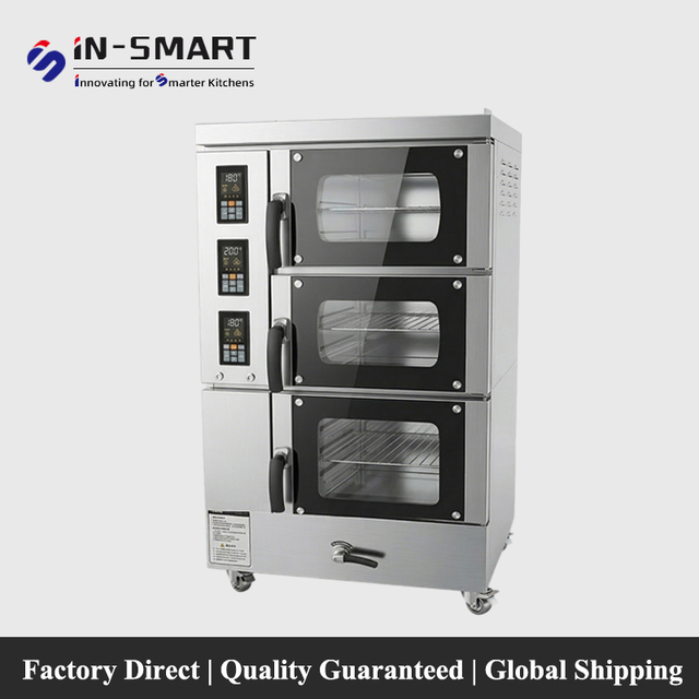 In-smart Multi-Level Design Stainless Steel Electric Combination Steam Baking Oven 14KW Full Intelligent Control Panel Easy