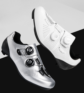 Chaussures de cyclisme Bronze, tige synthétique, semelle en fibre de carbone, fermeture Boa réglable, compatibles SPD, chaussures de vélo de route et VTT - Product Image 1