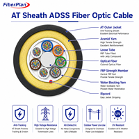 Câble à fibres optiques ADSS avec gaine AT, anti-emmêlement, pour extérieur, aérien