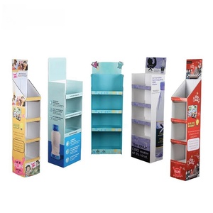 Cửa hàng bán lẻ miễn phí đứng tầng <span class=keywords><strong>pop</strong></span>-up sóng đồ uống hiển thị đứng quảng cáo tông đứng tái chế tính năng - Product Image 4