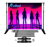 Kpop support personnalisé idole image recyclable publicité décoration fond Tension tissu Portable toile de fond affichage