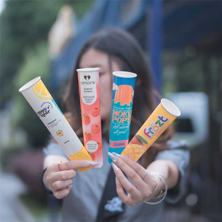 Customized Logo Calippo Ice Cream Tube - Eco Friendly