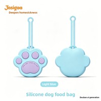 Nouveau sac banane transfrontalier pour friandises d'entraînement pour chien, en silicone de qualité alimentaire en forme de patte, avec cordon, pour la promenade en extérieur