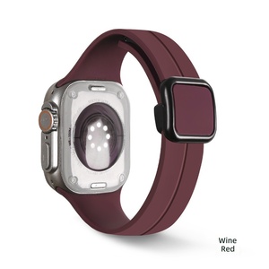 <span class=keywords><strong>Correa</strong></span> de Silicona para Reloj IWatch Serie 19 y S10 con Hebilla Magnética Plegable, Diseño Simple - Product Image 6