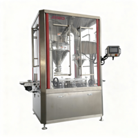 Machine de remplissage entièrement automatique de poudre de jus de fruits avec remplisseur à vis haute précision et ligne d'embouteillage intégrée