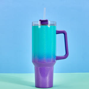 Gobelet isotherme Ice Bully de 40 oz avec poignée, en acier inoxydable 304, pour voiture, bouteille d'eau unique, tasse en acier - Product Image 5