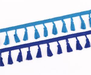 Đầy màu sắc 40-45mm tua ren chổi rìa TRIM rộng polyester bông beddings Hàng may mặc & nhà dệt may trang trí rèm cửa - Product Image 6