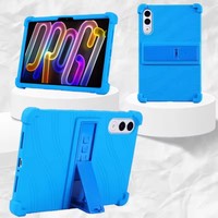 Casing Stand yang Dapat Disesuaikan untuk Lenovo Yoga Tab Xiaoxin Pad Pro GT 2025 11.1 Inch Model ZAG60266US TB710FU Penutup Silikon Aman untuk Anak