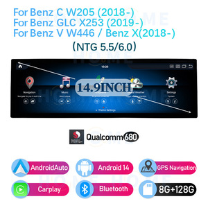Prix d'usine 14,9 pouces Android pour Benz C/<span class=keywords><strong>CLC</strong></span>/V 2015-2018- X-2018- NTG5.0 NTG5.5/6.0 Autoradio Multimédia Carplay Navigation - Product Image 6