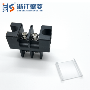 Bloque de terminales de barrera de alta corriente <span class=keywords><strong>Shengling</strong></span>, conductor de cobre 2-8 AWG, contactos de latón PBT, conexión por tornillo, alimentación industrial - Product Image 1
