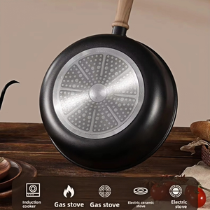 Juego de utensilios de cocina antiadherentes de titanio duradero de 16 piezas con sartén para salsa, cazuela para freír, sin PFOA, listo para inducción - Product Image 3