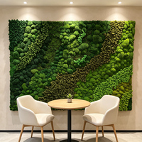 Grande Décoration Murale en Mousse Préservée, Verdure Naturelle Écologique, Durable, Sans Entretien, Style Rustique pour la Maison et le Bureau
