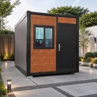Maison conteneur de luxe en acier pliable, modulaire, préfabriquée, portable, extensible, de haute qualité, 20 pieds, design moderne, garantie 5 ans