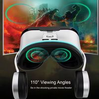 Casque de réalité virtuelle VRPARK J60 avec lunettes 3D polarisées, casque stéréo HIFI compatible avec les smartphones de 4,7 à 6,7 pouces, films, jeux