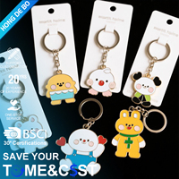 Porte-clés promotionnel avec logo personnalisé, porte-clés en alliage de zinc peint, porte-clés en métal émaillé doux, porte-clés personnalisé