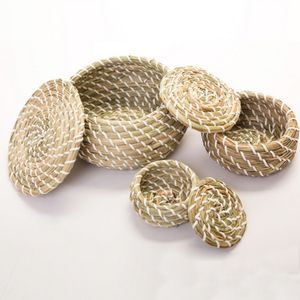 Cesta de Almacenamiento Multifuncional de Jacinto de Agua y Pasto Marino con Tapa para Ropa y Lavandería, al Mejor Precio, Venta al por Mayor Directa de Fábrica en Vietnam - Product Image 1