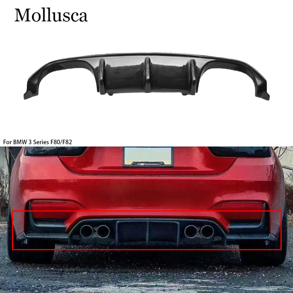 For BMW 3 Series F80 M3/F82 M4 MP Style Carbon Fiber Rear Lip Rear ...