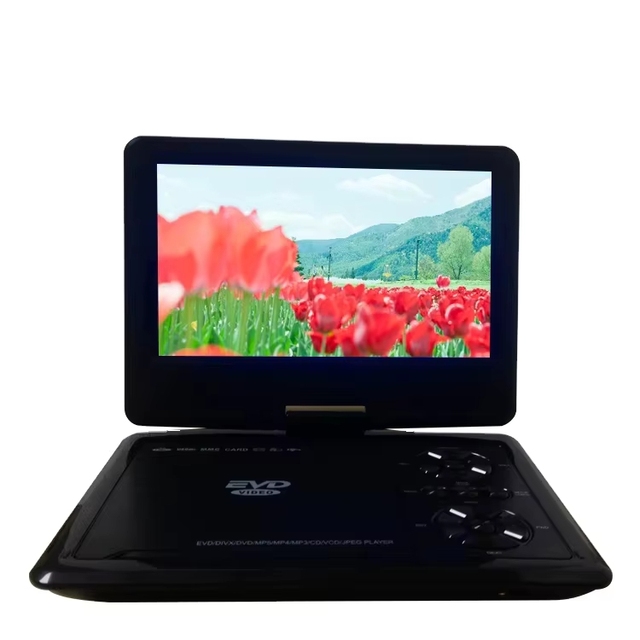 9 Inch Portable DVD Player Rechargeable Battery TFT LCD Analog Digital TV Game