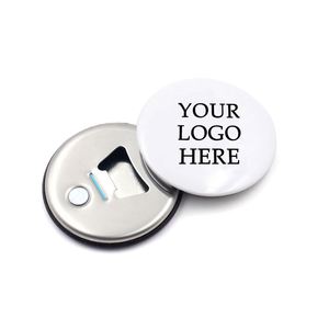Customized Logo Round 58Mm Refrigerator Magnet Tin <b>Badge</b> <b>Button</b> Magnetic Wine Beer Bottle Opener - Product Image 3