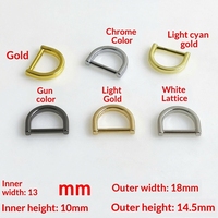 Fibbia ad anello a D da 13 mm Y015, accessori hardware di Guangzhou per borse e valigie, piccola fibbia piatta in lega pressofusa